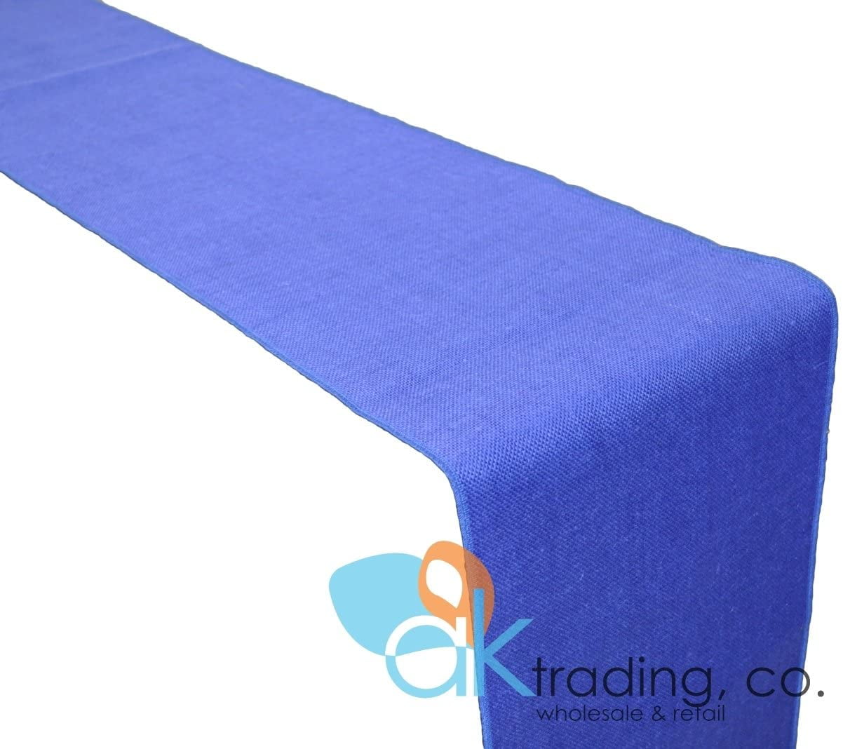 AKTrading Hessian Royal Blue Color Jute Burlap Table Runner Royal