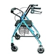 thumbnail image 4 of Graham Field Lumex Walkabout Lite Rollator with Seat & 6 Inch Wheels, Aqua, 4 of 6