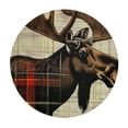 thumbnail image 4 of Orinice Moose Round Table Cover Stain Resistant Washable Indoor Outdoor Tablecloth Kitchen Dining Wedding Parties 100% Polyester Fiber 54-58, 4 of 8