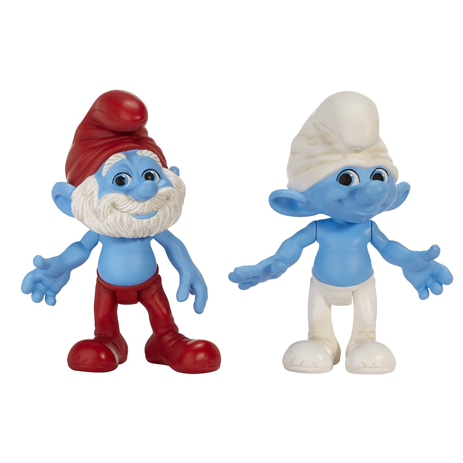 Smurfs Movie Basic Figure Pack Wave #1 Papa And Clumsy Smurf, 2.75 