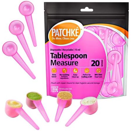 Disposable Measuring Spoons, Fits in Jar, Good for Formula, Coffee, Pet Food (15 ml - 1 Tablespoon - 20 Pack)$$Home Decor, Kitchen, & Other