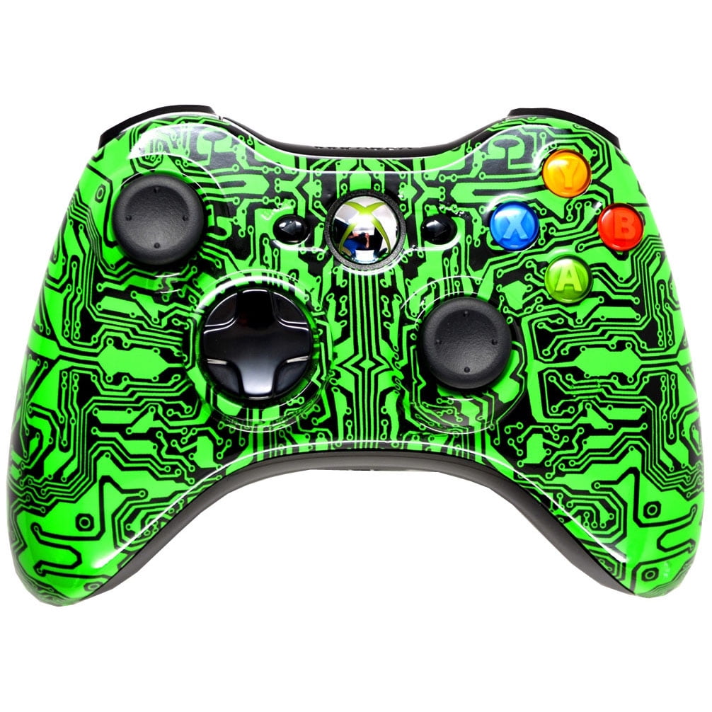 Green Pack A Punch Xbox 360 Hydro Dipped Modded Controller For All Games Cod Halo Bf Gears With Rapid Fire Jitter Burst And More By Midnight Modz Walmart Com Walmart Com - roblox ps4 asda