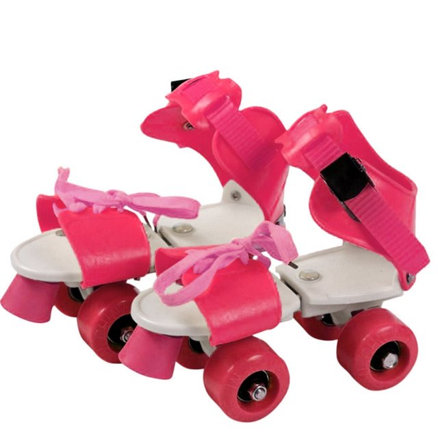 HLONK Patins à Roulettes Chaussures 4 Roues Chaussures de Patinage Taille pour Enfants Garçons Filles