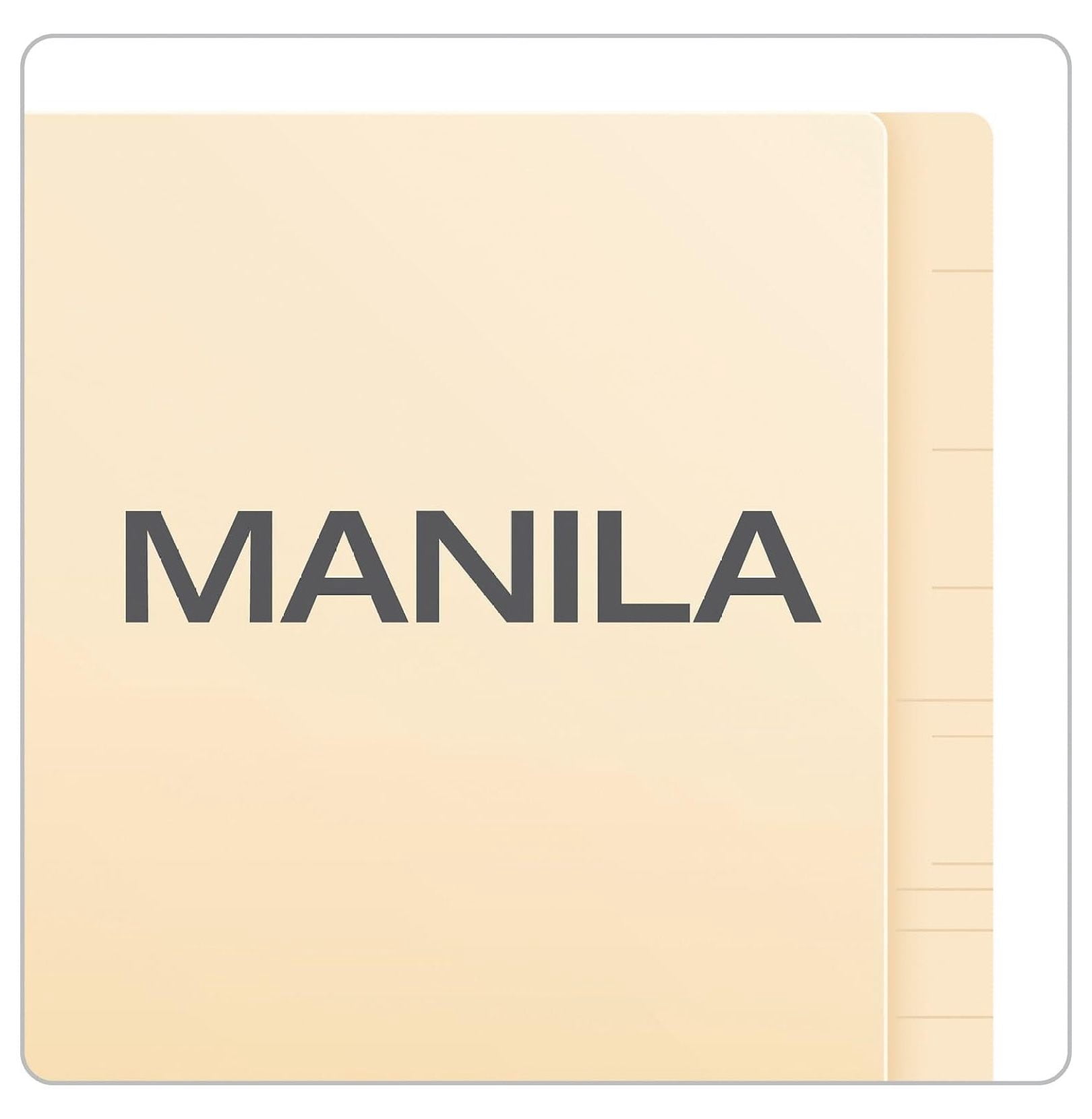 Manila Folders Letter Size - 50 Pack End Tab File Folders, 2 Fasteners, Straight Cut, Manila, Legal/Letter File Organization for Home, Office, School
