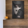 thumbnail image 5 of Luxe Metal Art 'Lady in Black' by Luxe Portfolio, Metal Wall Art, 12"x16", 5 of 9