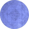 thumbnail image 1 of Ahgly Company Indoor Round Oriental Blue Industrial Area Rugs, 5' Round, 1 of 4