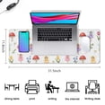 thumbnail image 5 of Long Mouse Pads for Desk,Flower Fairy Princess Pattern Desk Mats on Top Of Desks, Desk Mouse Pad Extra Large with 3mm Non-Slip Base and Stitched Edge for Gaming,Office,Work,Home 31.5"x11.8", 5 of 6