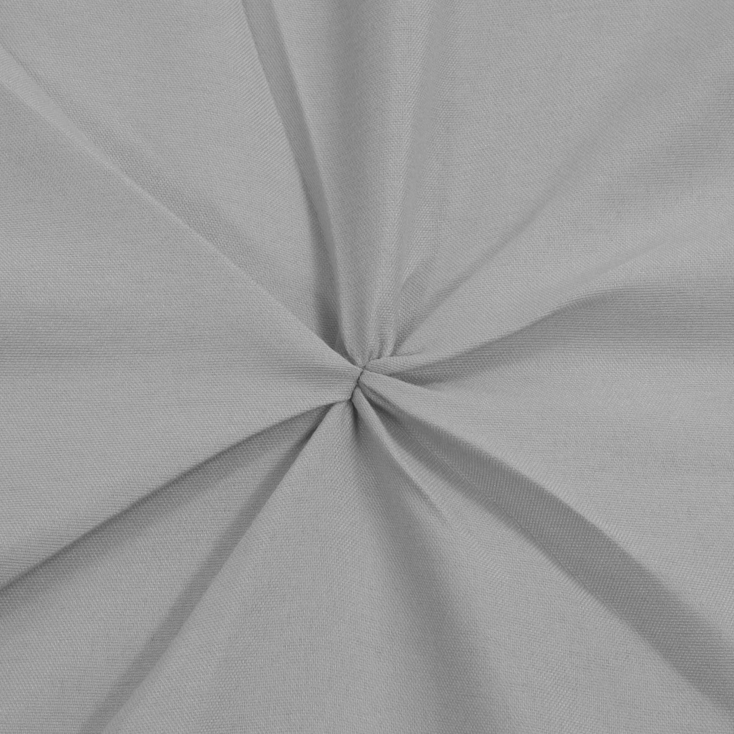Sweet Home Collection, Luxurious 3 Piece Microfiber Pinch Pleat Pintuck Duvet Cover & Pillow Sham Set - Queen, Silver
