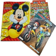 Mickey Mouse Coloring Book 2 Pack with 1 Assorted Sheet of 42 Stickers