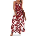 thumbnail image 1 of Vestido sin mangas rojo con textura Violator Vestidos elegantes para mujer en oferta Vestidos de verano para mujer, 1 of 7