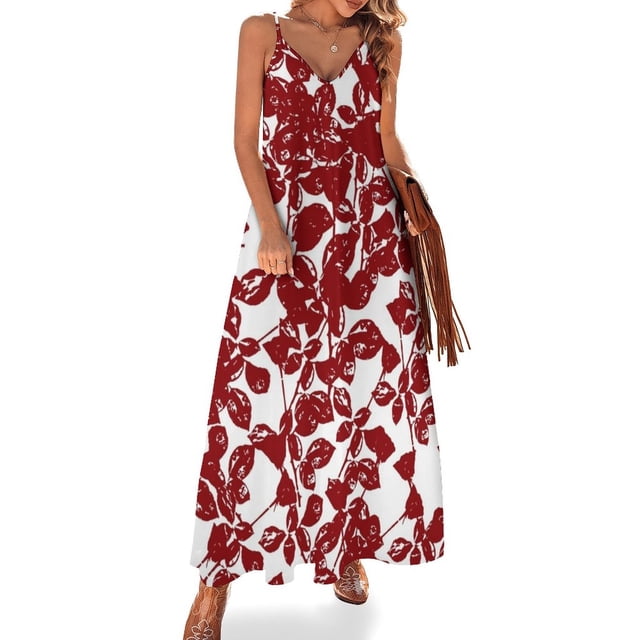 Vestido sin mangas rojo con textura Violator Vestidos elegantes para mujer en oferta Vestidos de verano para mujer