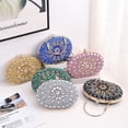 thumbnail image 4 of Bolso de noche con forma de girasol, bolso de mano para banquetes, bolso de noche, bolso con incrustaciones de diamantes, bolso de fiesta, 4 of 6