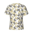 thumbnail image 6 of Vsdgher Golden Glitter Butterflies Print Men's Dry Fit Mesh Athletic Shirts Moisture Wicking Tennis T-Shirt Tops, 6 of 9