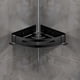 thumbnail image 2 of Estante de baño triangular de acero inoxidable, negro titanio, adecuado para una variedad de escenas, cocina, baño, inodoro Rojo Verde, 2 of 4