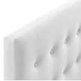 thumbnail image 4 of Lily Queen Biscuit Tufted Performance Velvet Headboard in White, 4 of 5