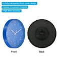 thumbnail image 4 of Uxcell 12" Wall Clock Battery Operated Silent Non Ticking Round Clock, Blue, 4 of 6