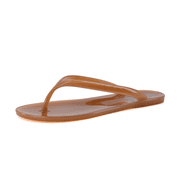 Cushionaire Splash Jelly Flip Flops for Women With Flexible Sole, Soft Footbed Summer Sandals for Women