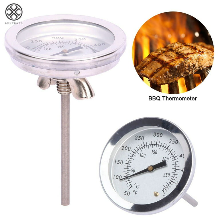 Stainless Steel BBQ Smoker Grill Thermometer Temperature Gauge 50