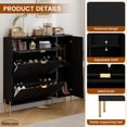 thumbnail image 4 of Boyel Living Shoes Cabinet with Flip Drawers, Black Shoes Storage Cabinet Shoe Storage Organizer for Entryway, Foyer, Hallway, 4 of 6
