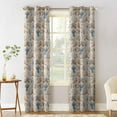 thumbnail image 2 of Hokiten Rustic Coastal Christmas Blackout Curtains | Light Blocking Print Window Curtains, Xmas Snowman Shell Starfish Thermal Insulated Window Drapes for Living Room Kitchen (2 Panels, 84"W x 84"L), 2 of 7