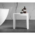 thumbnail image 3 of ALFI brand ABST66 White Matte Solid Surface Resin Bathroom / Shower Stool, 3 of 12
