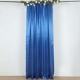 thumbnail image 6 of Efavormart 8ftx10ft Royal Blue Satin Curtain Panel Backdrop Drapes, Photo Booth Backdrop With Rod Pocket, 6 of 11