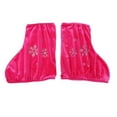 thumbnail image 2 of 2 Pcs Outil de Protection pour Chaussures de Patin à Glace/figurine/Patin à Roues Alignées avec Flocon de Neige Rose Rouge, 2 of 8