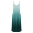 thumbnail image 5 of Ayolanni V-Neck Casual Dresses for Women Green Ombre Sleeveless Maxi Dresses Girl Dresses L, 5 of 5
