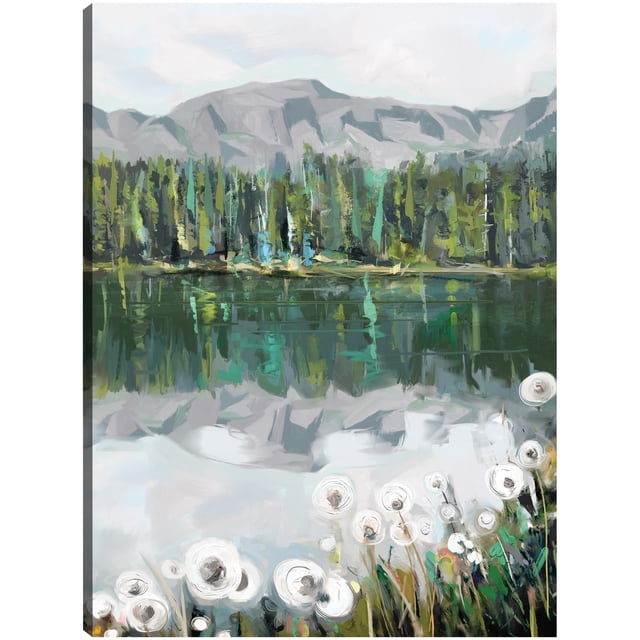 Cuadro Decorativo - De vuelta al lago Jr Impresión en canvas, estrechado