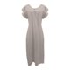 thumbnail image 4 of Vestido de Verano para las Mujeres sin Mangas Cuello en V con Mangas Voladoras, Color Sólido Y Vestido Sexy Fluido para las Mujeres, 4 of 6
