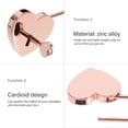 thumbnail image 4 of Small Heart Padlock with Key Couple's Wishing Lock Jewelry Box Diary Lock, 4 of 8