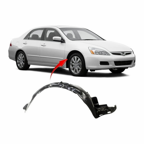 DCP Fender Liner Passenger Side for Honda Accord 2003-2007 HO1249114 74101SDAA00