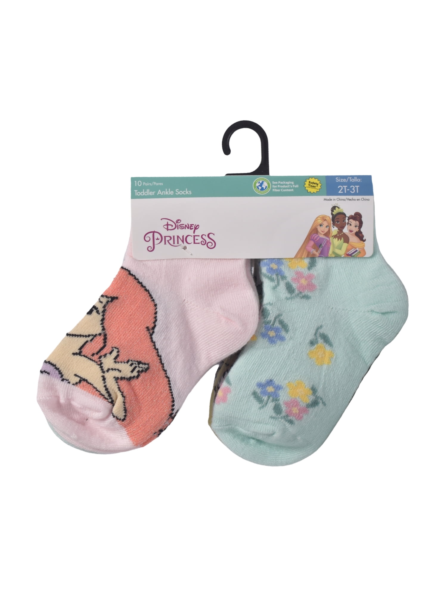 Character Toddler Ankle Socks, 10-pack, Sizes 12M- 5T