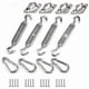 thumbnail image 1 of Stainless Steel Shade Sail Fixing Kit for Triangle, Square, Rectangle - M5 Accessories, 1 of 5
