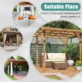 thumbnail image 6 of Lapalife Outdoor Curtains for Patio Waterproof, Extra Wide Detachable Top Thermal Insulated Outdoor Blackout Curtains Drapes for Porch Pergola Gezebo, 1 Panel, 100''x 84'', Beige, 6 of 7
