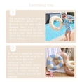 thumbnail image 3 of Children Inflatable Swimming Pool Buoyancy Rings Water Boating Rowing Practicing Aid Circle for Indoor Gym Seaside Party Loquat Size 100 with Handle, 3 of 9