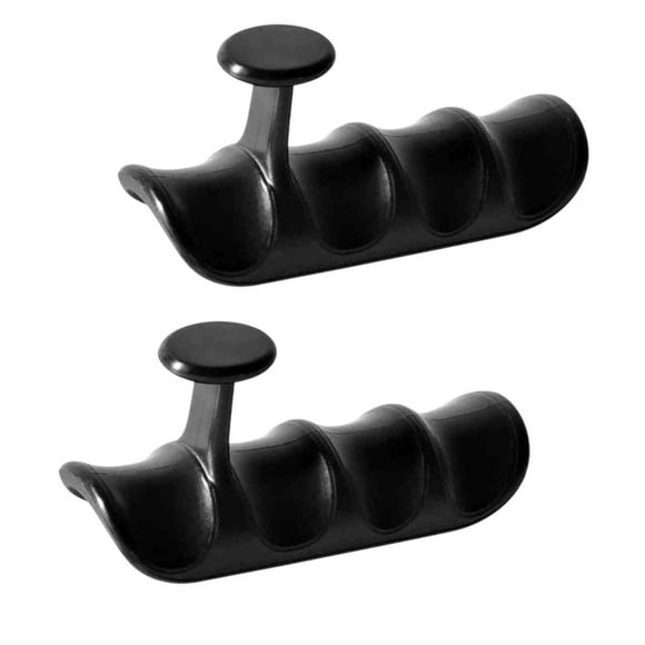 2 piezas empuñaduras de levantamiento de pesas resistentes para ejercicio entrenamiento de fuerza con mancuernas Negro