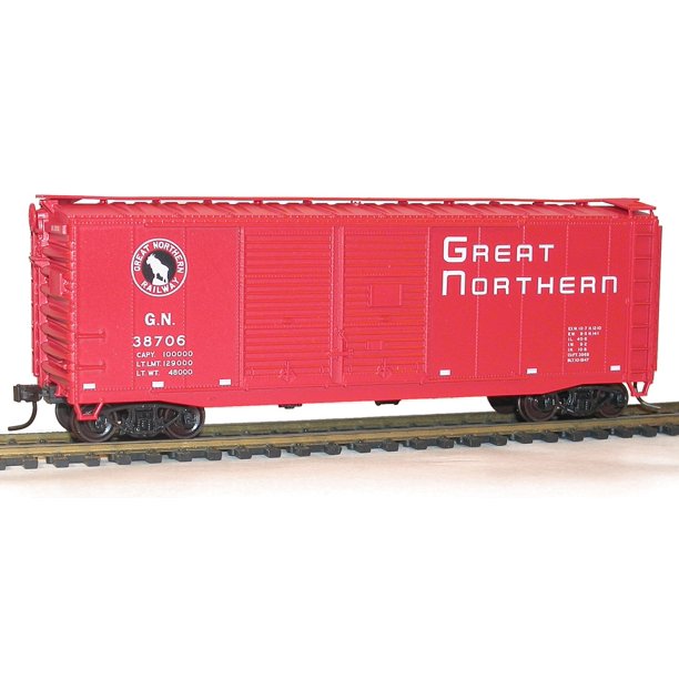 Accurail 3638 HO Scale kit 40 FT AAR Double Door Boxcars Great Northern