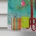 thumbnail image 4 of Carolines Treasures BB4201CHF Merry Christmas Tree Papillon Black & White Flag Canvas House Size, 4 of 4