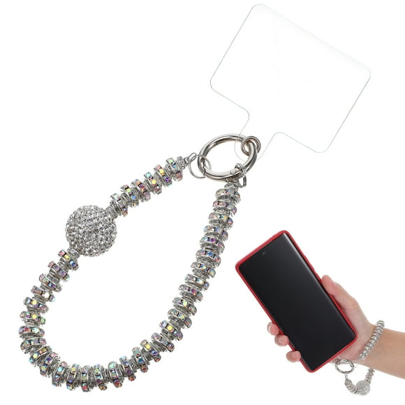 icolorfuled Phone Charm Bead Phone Wrist Strap Phone Case Charm Rhinestone Cell Cell Phone Chain Phone Bracelet Strap Phone Chain Wristlet
