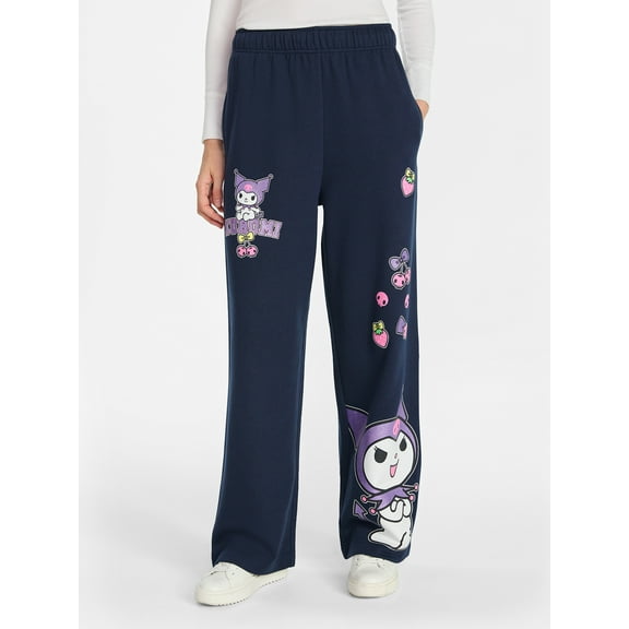 Hello Kitty and Friends Women’s Kuromi Graphic Sweatpants, Sizes XXS-XXL