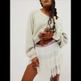 thumbnail image 4 of Falda Y2K de Tiro Bajo para Mujer, Plisada, con Volantes y Ribete de Encaje, Corta, Holgada y en . L, 4 of 8