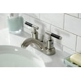 thumbnail image 2 of Kingston Brass FB5628CKL Kaiser 4 in. Centerset Bathroom Faucet with Pop-Up Drain, Brushed Nickel, 2 of 5