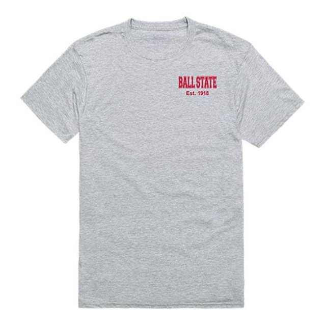 W Republic 528-264-HGY-04 Ball State University Practice T-Shirt, Heather Grey - Extra Large