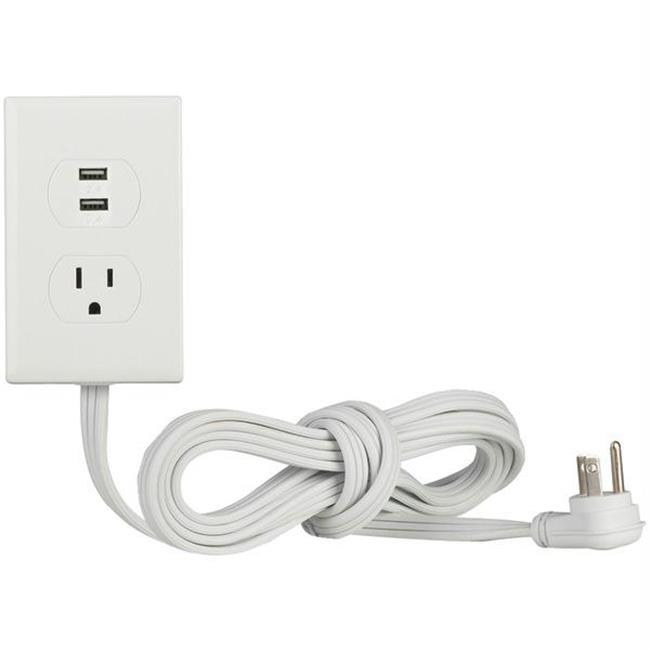 1outlet Power Strip With 2 Usb Ports
