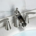 thumbnail image 4 of Vinnova Ukiah Two Handle 8-inch Widespread Bathroom Faucet in Satin Nickel, 4 of 5