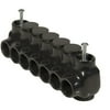 Black Insulated Mountable - Single Entry 5 Ports 350 - 6