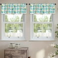 thumbnail image 2 of LALILO Kitchen Curtain Valance Colorful Flower Floral Bohemian Rod Pocket Window Curtain 52"x 18" Set of 2, 2 of 5