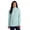 Light Blue Green, variant on Active Women's Fleece Mock Neck Tunic Sweater
