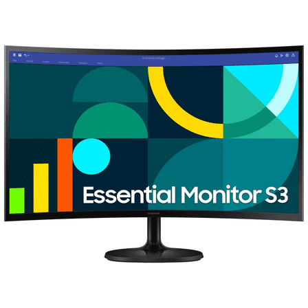 Restored Samsung S36CG Series 27" 100Hz Curved Monitor 100Hz 4ms Black LS27D36CGANXZA (Refurbished)